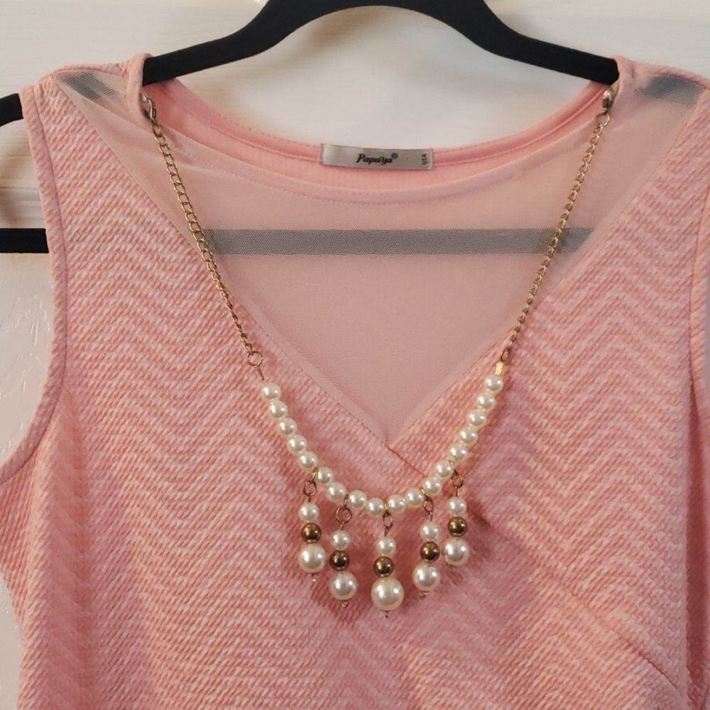 Pink Mesh Top - Picture 2 of 4